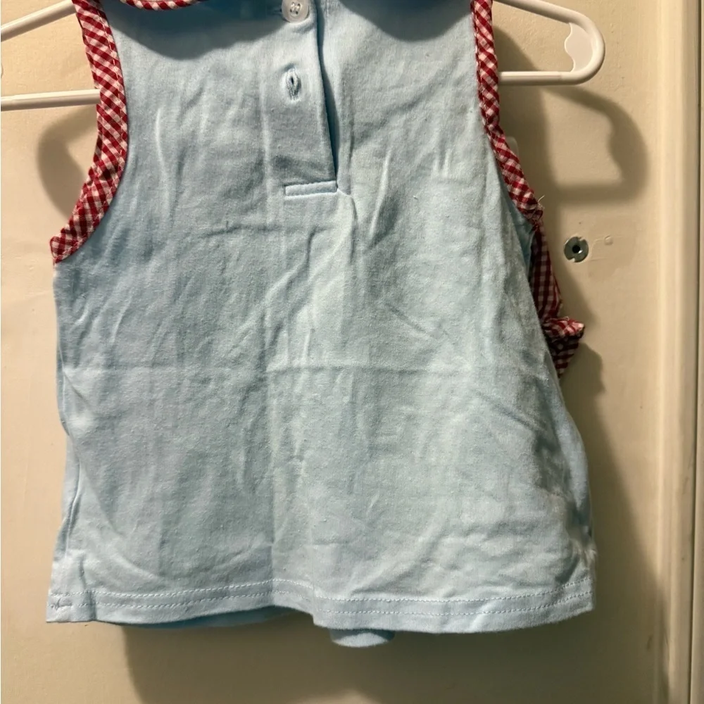 Stitchy Fish Cutie to the Core Applique Diaper Set